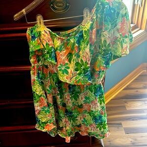 Floral Off-Shoulder Romper